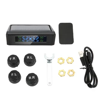 Solar Power TPMS Car Tire Pressure Monitor System Real-time Display Alarm Wireless External Sensors On Windshield Or Dashboard
Solar Power TPMS Car Tire Pressure Monitor System Real-time Display Alarm Wireless External Sensors On Windshield Or Dashboard