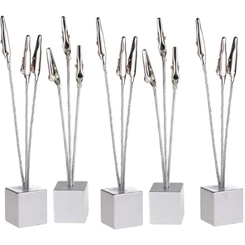 5 Pcs Square Base 3-Branch Tree Style Memo,Photo Clip,Paper Holder,Table Number Holder for Wedding Party Silver
5 Pcs Square Base 3-Branch Tree Style Memo,Photo Clip,Paper Holder,Table Number Holder for Wedding Party Silver