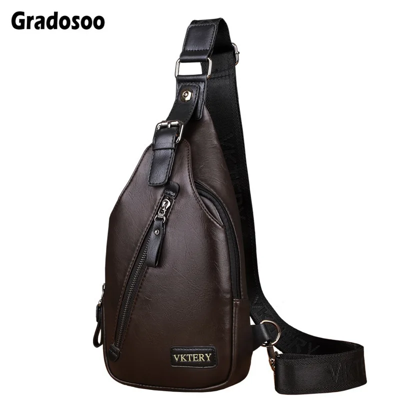 Gradosoo Anti-theft Male Chest Bags Man Oil Wax Leather Shoulder Crossbody Bags For Men Diagonal Package Brand Chest Bags LBF677
Gradosoo Anti-theft Male Chest Bags Man Oil Wax Leather Shoulder Crossbody Bags For Men Diagonal Package Brand Chest Bags LBF677