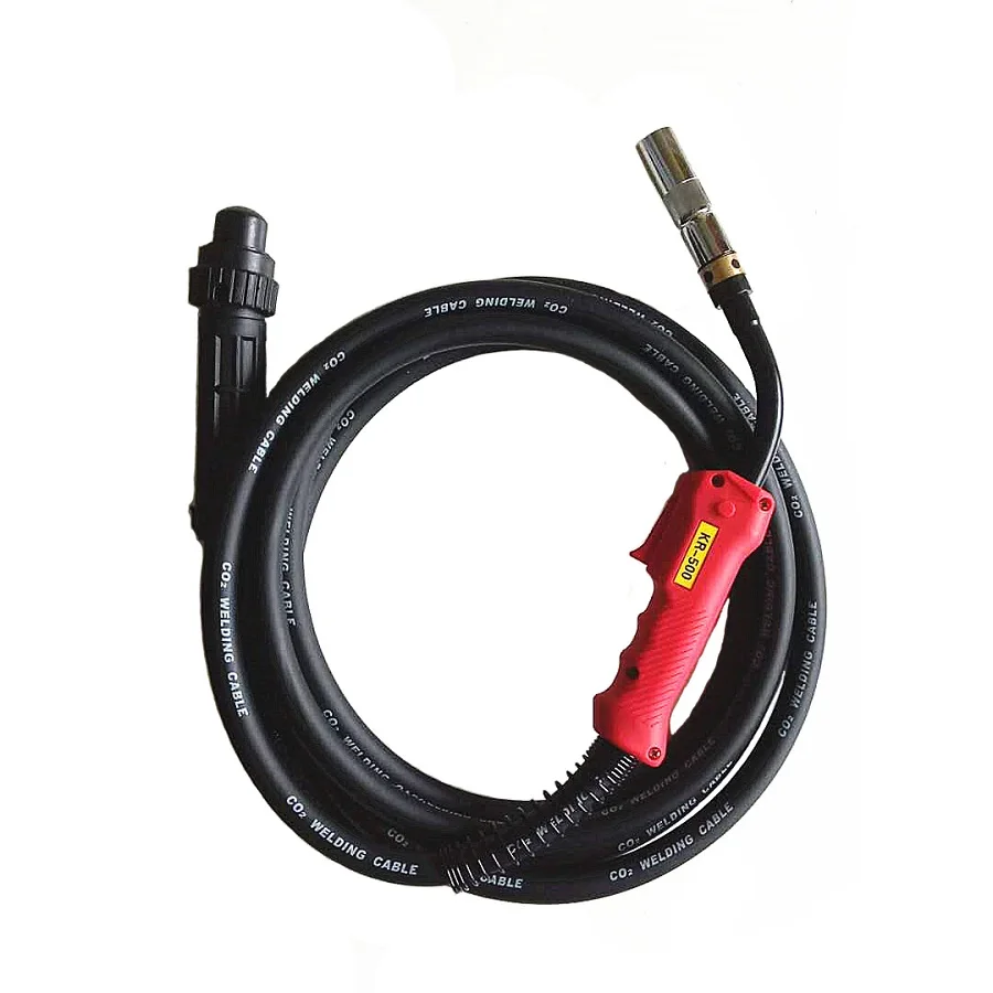 500A welding torch with 3m thickening heat reistant welding cable, which is suitable for CO2 gas shielded welding
500A welding torch with 3m thickening heat reistant welding cable, which is suitable for CO2 gas shielded welding