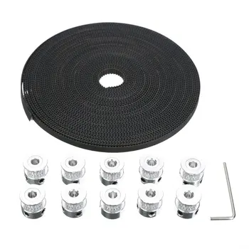10M GT2 Timing Belt Timing Belt +10 Gear Pulley for RepRap 3D Printer CNC Belts 7mm Pulley Accessories 
10M GT2 Timing Belt Timing Belt +10 Gear Pulley for RepRap 3D Printer CNC Belts 7mm Pulley Accessories