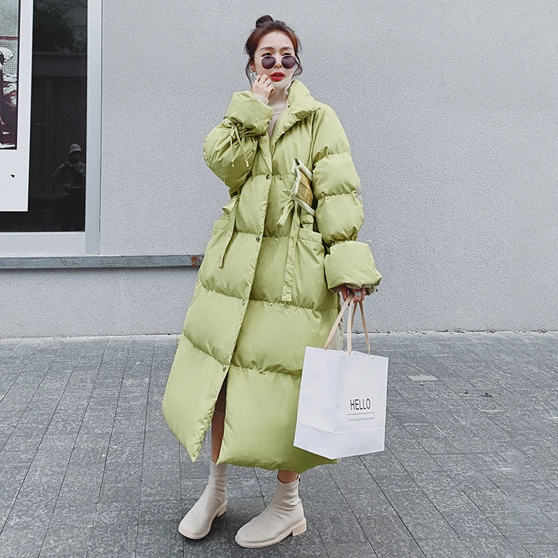 2020 Female Coat Autumn Winter White Duck Down Mid-Length Over-Knee Korean Thick Warm Loose Casual Oversized Women Jackets New
2020 Female Coat Autumn Winter White Duck Down Mid-Length Over-Knee Korean Thick Warm Loose Casual Oversized Women Jackets New