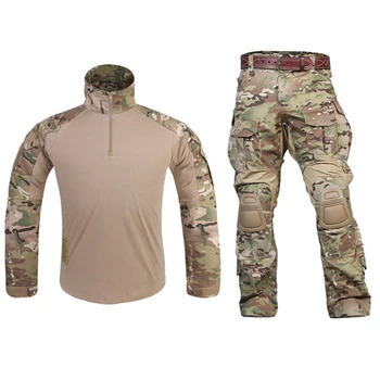 New G3 Uniform Combat Shirt Pants with Knee Pads Military Airsoft Uniform Tactical Paintball Hunting Clothes BDU Camouflage
New G3 Uniform Combat Shirt Pants with Knee Pads Military Airsoft Uniform Tactical Paintball Hunting Clothes BDU Camouflage