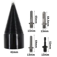 5pcs/set 32/42mm Firewood Drill Bit With Extension Rod Hcs Hex Shank 13mm Handle Non Slip Wood Splitter Splitting Cone Driver
5pcs/set 32/42mm Firewood Drill Bit With Extension Rod Hcs Hex Shank 13mm Handle Non Slip Wood Splitter Splitting Cone Driver