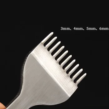 Leather Craft Tools Hole Puncher Stitching Blow Tool 10 Prong 3/4/5/6mm DIY Hole Puncher Tool Sharp Leather White Steel Durable
Leather Craft Tools Hole Puncher Stitching Blow Tool 10 Prong 3/4/5/6mm DIY Hole Puncher Tool Sharp Leather White Steel Durable