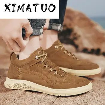 High Top Men Casual Footwear Ankle Sand Brown Spring Autumn Daily Pig Leather Sneakers Lace-up Young Men Shoes 2020
High Top Men Casual Footwear Ankle Sand Brown Spring Autumn Daily Pig Leather Sneakers Lace-up Young Men Shoes 2020