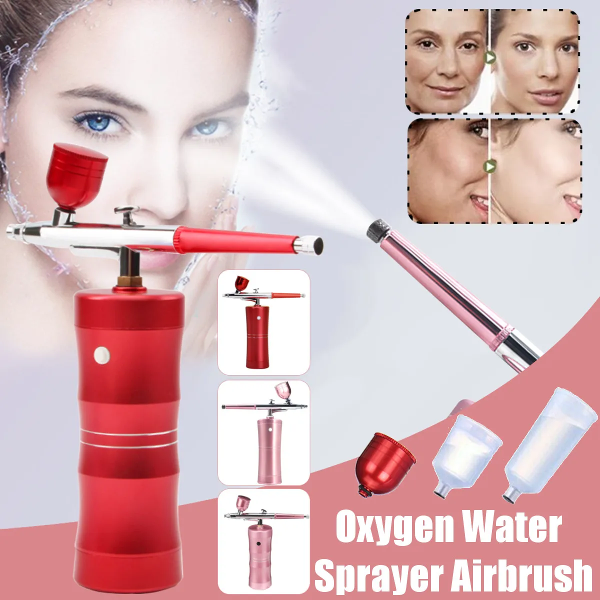 Mini Airbrush With Compressor Facial Oxygen Water Injection Machine Anti Wrinkle Skin Rejuvenation Water Sprayer Beauty Device
Mini Airbrush With Compressor Facial Oxygen Water Injection Machine Anti Wrinkle Skin Rejuvenation Water Sprayer Beauty Device