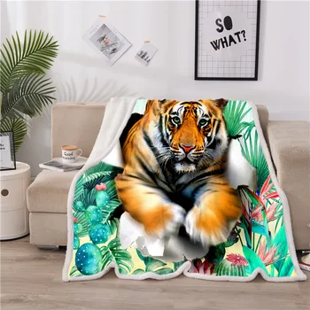 Animal Tiger Sherpa Throw Blanket Soft Berber Fleece For Bed/Sofa
Animal Tiger Sherpa Throw Blanket Soft Berber Fleece For Bed/Sofa