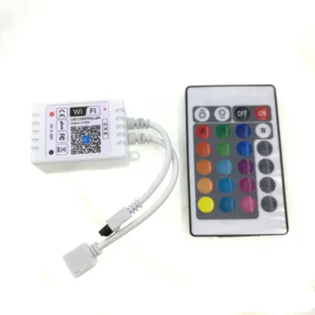 5-24V Wifi LED RGB Controller With IR 24Key Remote Controller LED Strip Lights Lamps Bulbs
5-24V Wifi LED RGB Controller With IR 24Key Remote Controller LED Strip Lights Lamps Bulbs