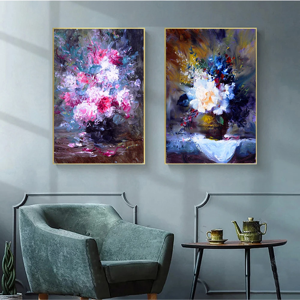 Impressionist Flowers Oil Painting Print On Canvas Colorful Abstract Flowers Wall Posters Pictures For Living Room Wall Art
Impressionist Flowers Oil Painting Print On Canvas Colorful Abstract Flowers Wall Posters Pictures For Living Room Wall Art