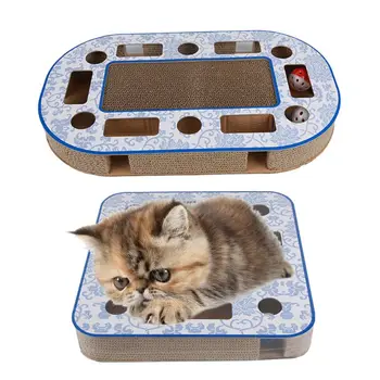 Cat Scratcher Interactive Cat Kitten Toy Scratch Corrugated Cardboard with Balls P0RE
Cat Scratcher Interactive Cat Kitten Toy Scratch Corrugated Cardboard with Balls P0RE