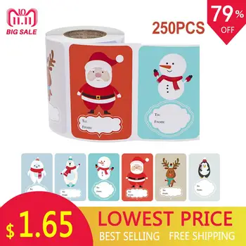 6 Designs Adhesive Christmas Gift Name Tags Present Seal Labels Christmas Decals Gift Package XMAS Stickers 1 Roll (250pcs) 45P
6 Designs Adhesive Christmas Gift Name Tags Present Seal Labels Christmas Decals Gift Package XMAS Stickers 1 Roll (250pcs) 45P