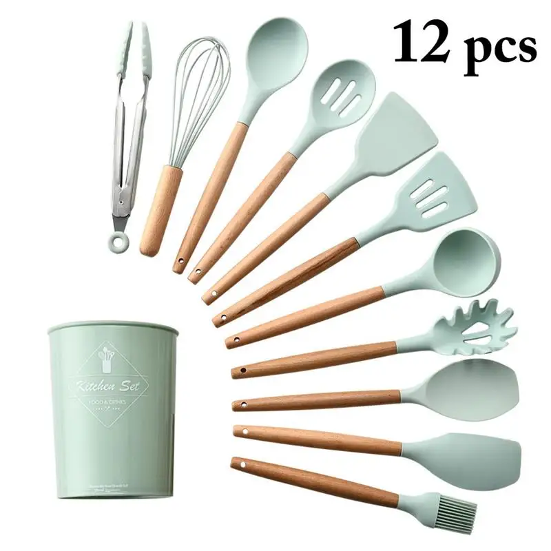 11pcs New Silicone Turner Soup Spoon Spatula Brush Scraper Pasta Server Egg Beater Kitchen Cooking Tools Kitchenware
11pcs New Silicone Turner Soup Spoon Spatula Brush Scraper Pasta Server Egg Beater Kitchen Cooking Tools Kitchenware