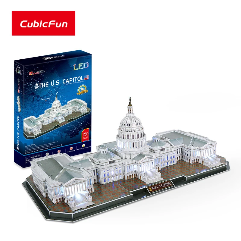 CubicFun 3D Building Model Puzzle Paper The U.S.Capital Architectural Game Kid DIY Assemble Creative Educational Jigsaw Toy Gift
CubicFun 3D Building Model Puzzle Paper The U.S.Capital Architectural Game Kid DIY Assemble Creative Educational Jigsaw Toy Gift