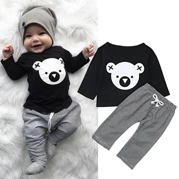 Baby Boy Clothing Sets Cartoon Koala Long Sleeve T-Shirt Tops +Striped Pants Children Clothes Newborn Baby Boy Fashion Clothes
Baby Boy Clothing Sets Cartoon Koala Long Sleeve T-Shirt Tops +Striped Pants Children Clothes Newborn Baby Boy Fashion Clothes