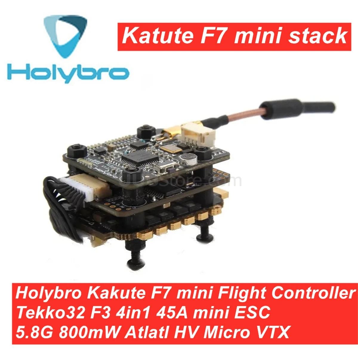 Фото Контроллер полета Holybro Kakute F7 мини-Полетный контроллер и Tekko32 F3 4 в 1 45A ESC & Atltal mini VTX