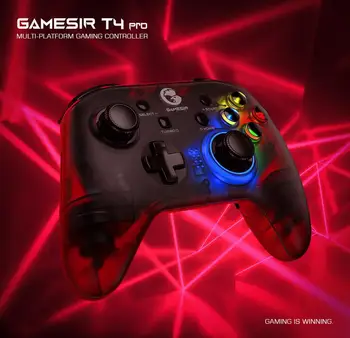 GameSir T4 Pro Bluetooth Wireless Game Controller with USB Receiver Applies To Nintendo Switch / IOS 13.4 / Android / Windows PC
GameSir T4 Pro Bluetooth Wireless Game Controller with USB Receiver Applies To Nintendo Switch / IOS 13.4 / Android / Windows PC
