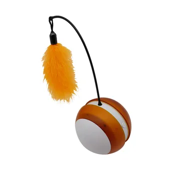 New electric cat toy, automatic interactive cat ball, smart rotating ball with colorful LED lights, funny cat toy with feathers
New electric cat toy, automatic interactive cat ball, smart rotating ball with colorful LED lights, funny cat toy with feathers