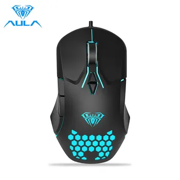 AULA F809 Gaming Mouse USB Wired 7 Button Programming 3200DPI Adjustable Ergonomic Optical Backlit Mouse Gamer for Computer PC
AULA F809 Gaming Mouse USB Wired 7 Button Programming 3200DPI Adjustable Ergonomic Optical Backlit Mouse Gamer for Computer PC
