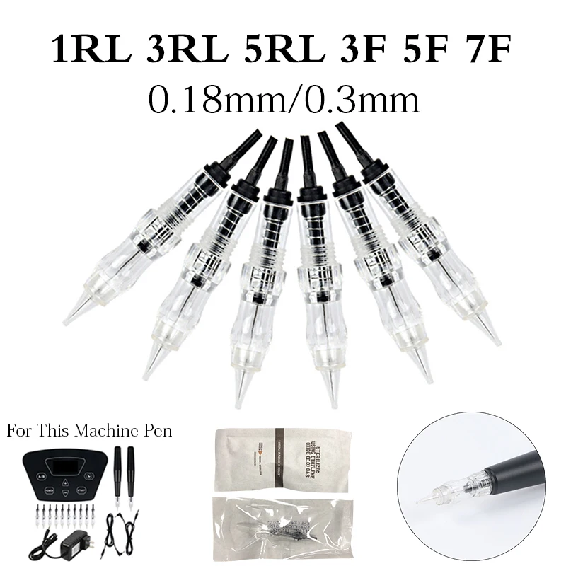 10/50 pcs Charmant Black Pearl Tattoo Microblading Cartridge Needles Permanent Makeup Screw MTS Needle for Eyebrow, Lip and Eye 
10/50 pcs Charmant Black Pearl Tattoo Microblading Cartridge Needles Permanent Makeup Screw MTS Needle for Eyebrow, Lip and Eye