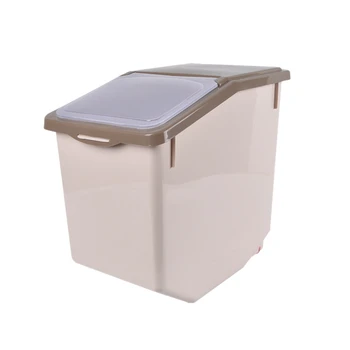 Kitchen Flour Box with Wheels Seal Locking Lid PP Rice Storage Container Food Containers
Kitchen Flour Box with Wheels Seal Locking Lid PP Rice Storage Container Food Containers