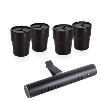1Pcs Car Air Freshener Solid Perfume Diffuser Black & 4Pcs Car Storage Bracket for Pens Coin Cash Suitable Black 
1Pcs Car Air Freshener Solid Perfume Diffuser Black & 4Pcs Car Storage Bracket for Pens Coin Cash Suitable Black