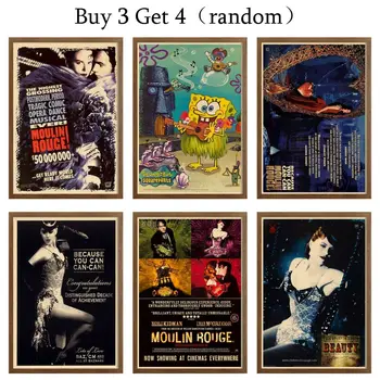 Moulin Rouge posters & prints Wall Poster Funny Home Decoration Kraft Paper Movie Poster Art Prints For Home & Kitchen 42X30cm
Moulin Rouge posters & prints Wall Poster Funny Home Decoration Kraft Paper Movie Poster Art Prints For Home & Kitchen 42X30cm
