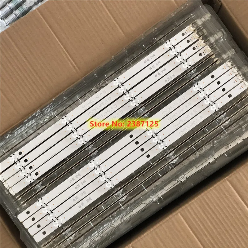 5set LED strip 4+4leds for LG Innotek 17Y 49"_FHD A/B-Type 49LJ51/LJ57_FHD_A/B 49LH5100 49LH510V 49LH5700-UD LC490DUE FJ A1
5set LED strip 4+4leds for LG Innotek 17Y 49"_FHD A/B-Type 49LJ51/LJ57_FHD_A/B 49LH5100 49LH510V 49LH5700-UD LC490DUE FJ A1