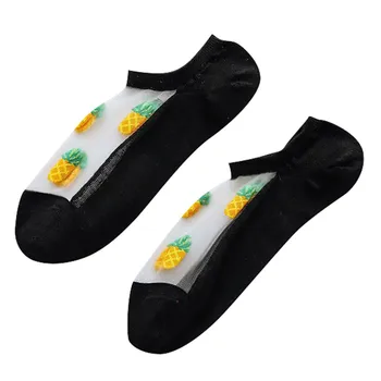 1Pair New Elegant Women Girls Cotton Comfortable Solid Summer Wear Low Ankle Transparent Silk Fruit Print Socks Short Sock Y924
1Pair New Elegant Women Girls Cotton Comfortable Solid Summer Wear Low Ankle Transparent Silk Fruit Print Socks Short Sock Y924