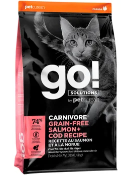 GO! NATURAL HOLISTIC GO! NATURAL HOLISTIC CARNIVORE bezzernovoy for cats and kittens with salmon and cod
GO! NATURAL HOLISTIC GO! NATURAL HOLISTIC CARNIVORE bezzernovoy for cats and kittens with salmon and cod