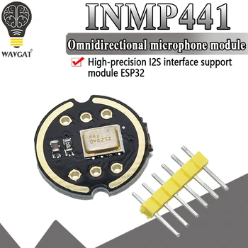 WAVGAT Omnidirectional Microphone Module I2S Interface INMP441 MEMS High Precision Low Power Ultra small volume for ESP32
WAVGAT Omnidirectional Microphone Module I2S Interface INMP441 MEMS High Precision Low Power Ultra small volume for ESP32