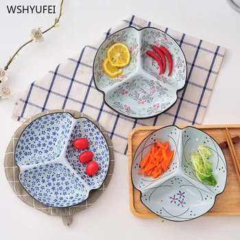 Direct sales new listing creative ceramic three grid home separation meal breakfast microwave hot dish fruit snack platter
Direct sales new listing creative ceramic three grid home separation meal breakfast microwave hot dish fruit snack platter