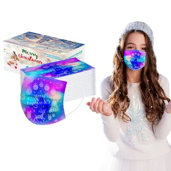 50 PCS Children's Face Mask Disposable Facemask Christmas Printed Dust Proof Cute Cartoon 3Ply Ear Loop Mouth Cover Maschere 
50 PCS Children's Face Mask Disposable Facemask Christmas Printed Dust Proof Cute Cartoon 3Ply Ear Loop Mouth Cover Maschere