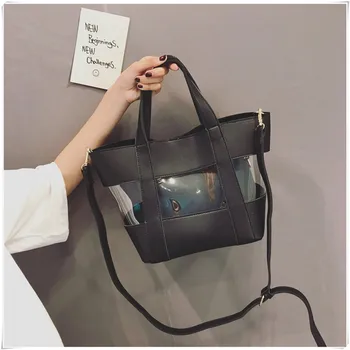 2020 Women New Fashion 2-piece Set Unique Transparent Large Capacity Built-in Square Bag Tote Bag Shoulder Bag Office Daily
2020 Women New Fashion 2-piece Set Unique Transparent Large Capacity Built-in Square Bag Tote Bag Shoulder Bag Office Daily