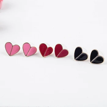 3 Colors Enamel Exquisite Earrings Sweet Hearts Stud Earrings For Women Gift Fashion Jewelry Drop Shipping Accessories 
3 Colors Enamel Exquisite Earrings Sweet Hearts Stud Earrings For Women Gift Fashion Jewelry Drop Shipping Accessories