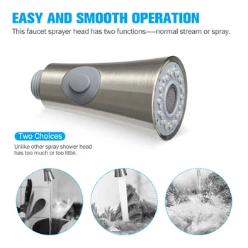 Kitchen Sink Pull-Down Faucet Sprayer Pull Out Spray Head Replacement Head Fit Most Kitchen Pull-out Hose
Kitchen Sink Pull-Down Faucet Sprayer Pull Out Spray Head Replacement Head Fit Most Kitchen Pull-out Hose