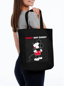 Canvas bag "Mickey Mouse. Sorry, black unisex, Disney, School Bag, Eco friendly high quality cotton linen material, Novelty and beautiful Design.Eco-friendly imported ink printing and dyeing.No harm to health 
Canvas bag "Mickey Mouse. Sorry, black unisex, Disney, School Bag, Eco friendly high quality cotton linen material, Novelty and beautiful Design.Eco-friendly imported ink printing and dyeing.No harm to health