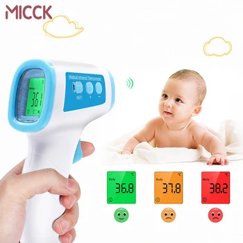 MICCK Infrared Forehead Body Thermometer Baby Adult Digital Thermometer Gun Non-contact Body Temperature Fever Measurement Meter
MICCK Infrared Forehead Body Thermometer Baby Adult Digital Thermometer Gun Non-contact Body Temperature Fever Measurement Meter