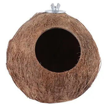1PC Bird Nest Coconut Shell Nest Creative Playing Toys for Birds Parrots Shade Relaxing(Coffee)
1PC Bird Nest Coconut Shell Nest Creative Playing Toys for Birds Parrots Shade Relaxing(Coffee)