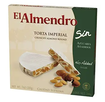 The Almond Imperial Turron Almond, No Added Sugar - 200 g 
The Almond Imperial Turron Almond, No Added Sugar - 200 g
