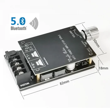 

2*50W TPA3116 Bluetooth 5.0 Digital Audio Power Amp HiFi Stereo Dual Channel TPA3116D2 Aux Amplifier Board For Speakers 30W~200W
