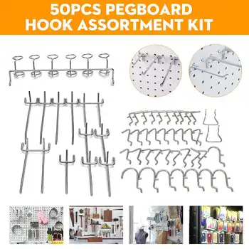 50X Stores Pegboard Hooks Assortment Organizing Hange Kit Market Storage Garage Hanging Tool Storage Hooks
50X Stores Pegboard Hooks Assortment Organizing Hange Kit Market Storage Garage Hanging Tool Storage Hooks