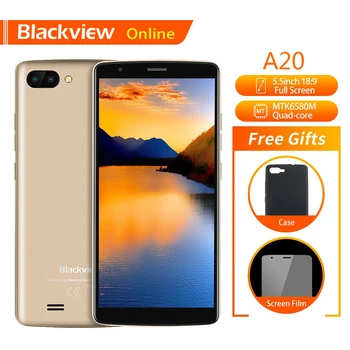 Blackview Original A20 Smartphone 5.5" 1GB + 8GB MTK6580M Quad-Core Android GO 18:9 Screen 3G Dual SIM Fashion Slim Mobile Phone
Blackview Original A20 Smartphone 5.5" 1GB + 8GB MTK6580M Quad-Core Android GO 18:9 Screen 3G Dual SIM Fashion Slim Mobile Phone