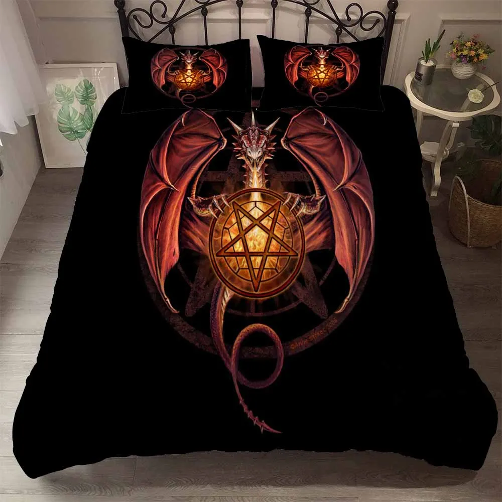 HELENGILI 3D Bedding Set Godzilla Dragon Print Duvet Cover Set Bedcloth with Pillowcase Bed Set Home Textiles #GSL-31
HELENGILI 3D Bedding Set Godzilla Dragon Print Duvet Cover Set Bedcloth with Pillowcase Bed Set Home Textiles #GSL-31