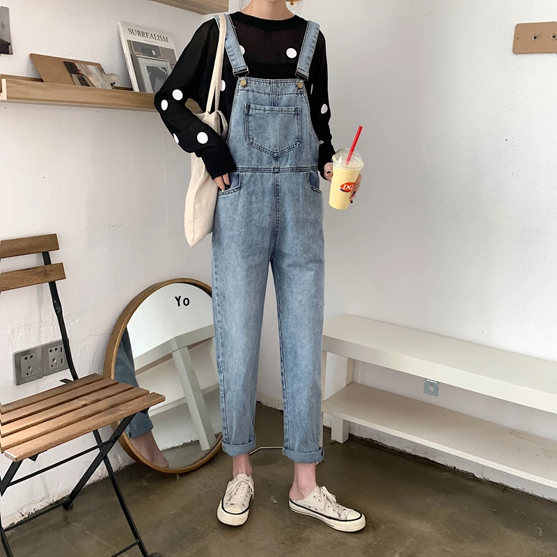 ZOSOL 2020 New Style by Age Cowboy Suspender Pants Loose-Fit Slimming Capri Onesie ZOSOL 2020 New Style by Age Cowboy Suspender Pants Loose-Fit Slimming Capri Onesie