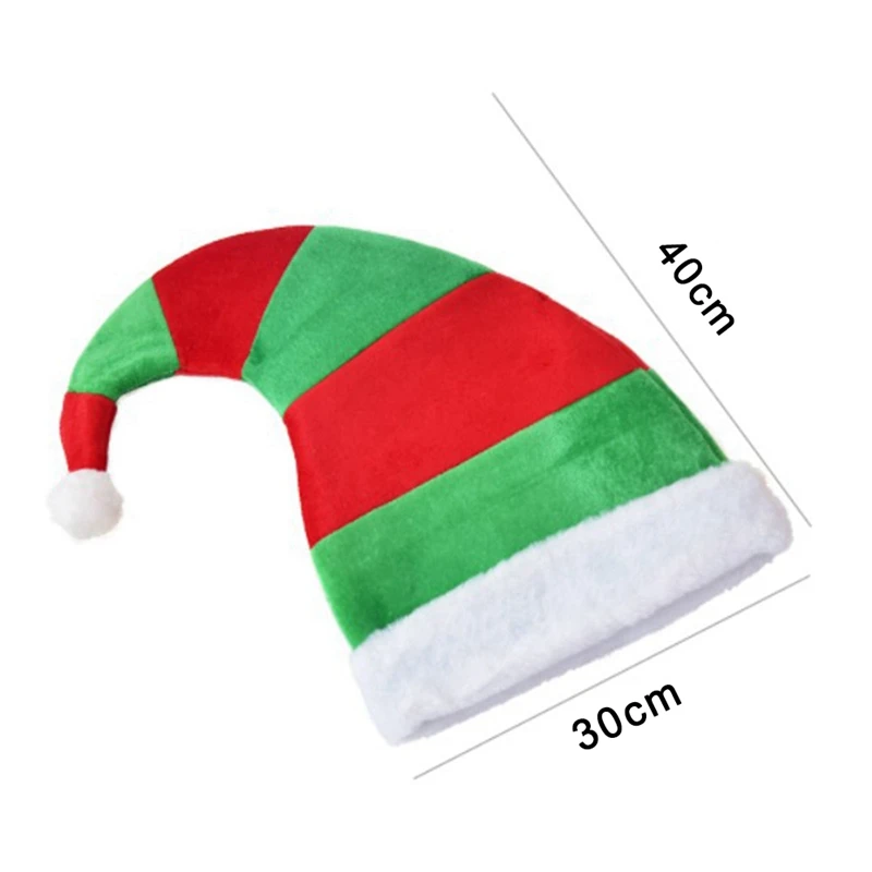stripes cartoon creative santa claus hat elf style christmas