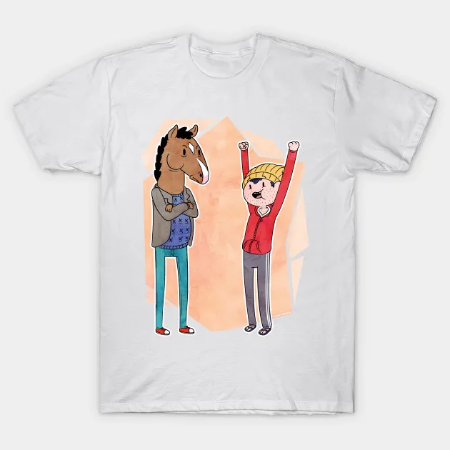 Мужская футболка Bojack and Todd HOORAY женская |