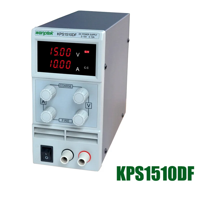 KPS1510DF 15V10A 110V-230V 0.1V/0.001A EU LED Digital Adjustable Switch DC Power Supply mA display
KPS1510DF 15V10A 110V-230V 0.1V/0.001A EU LED Digital Adjustable Switch DC Power Supply mA display