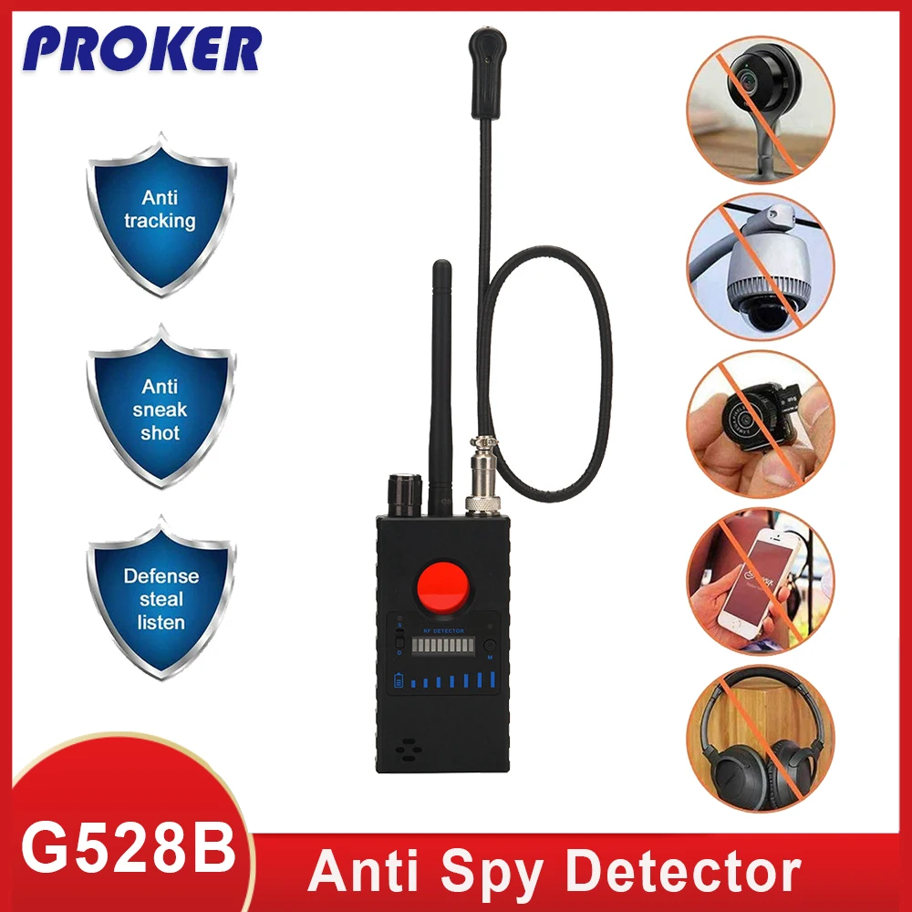 Anti Spy Detector,Wireless RF Bug Detector,Ultra-Sensitive Bug Sweeper for Wireless Mini Camera GSM Listening Device Detector
Anti Spy Detector,Wireless RF Bug Detector,Ultra-Sensitive Bug Sweeper for Wireless Mini Camera GSM Listening Device Detector