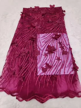 on sale african embroidered net lace fabric with 3d flower JOY-33054 fashionable french style net fabric with beads for party
on sale african embroidered net lace fabric with 3d flower JOY-33054 fashionable french style net fabric with beads for party